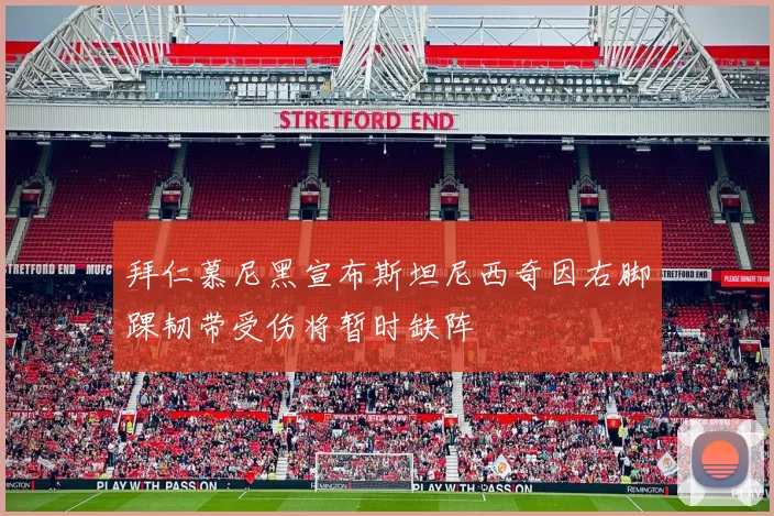 拜仁慕尼黑宣布斯坦尼西奇因右脚踝韧带受伤将暂时缺阵